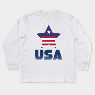 USA Kids Long Sleeve T-Shirt